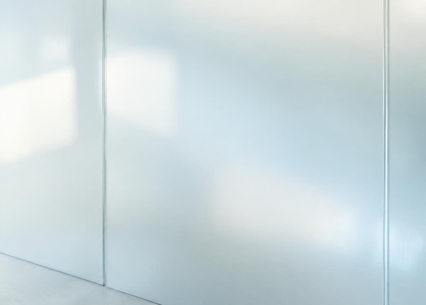 Smart glass panel with switchable technology built into the glass